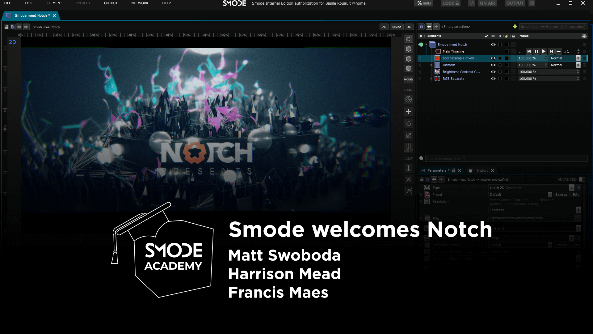 Smode welcomes Notch